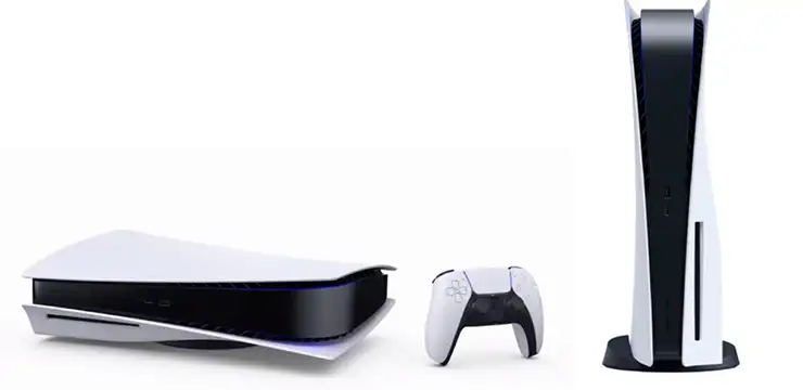 کنسول بازی PS5 به ۲ صورت افقی و عمودی