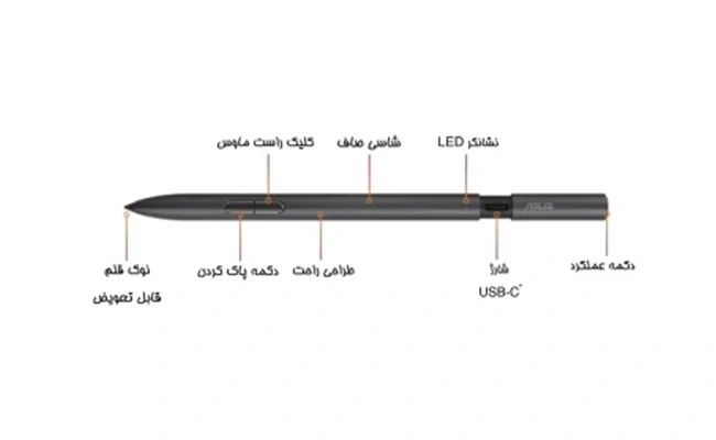 بررسی قلم نوری ایسوس مدل ASUS Pen 2.0 sa203h