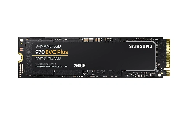 حافظه ssd سامسونگ 970 evo plus ظرفیت 250 گیگابایت