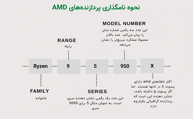 نحوه نامگذاری پردازنده های AMD