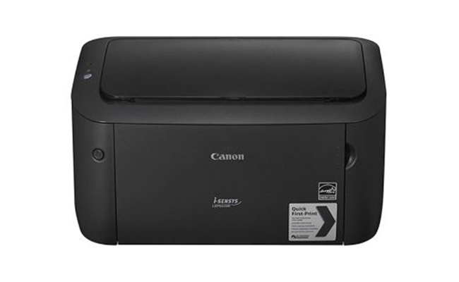 در این عکس یک پرینتر لیزری canon مدل i-sensys lbp6030b نمایش داده شده است.