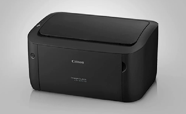 در این عکس یک پرینتر تک کاره لیزری LBP6030B کانن نمایش داده شده است.