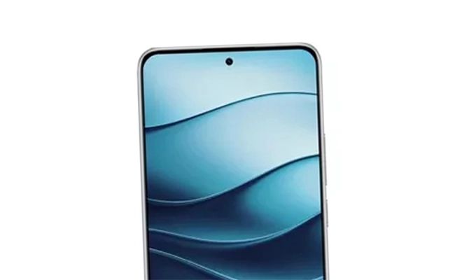 در این عکس تصویری از دوربین جلویی موبایل Redmi Note 14  نمایش داده شده است.