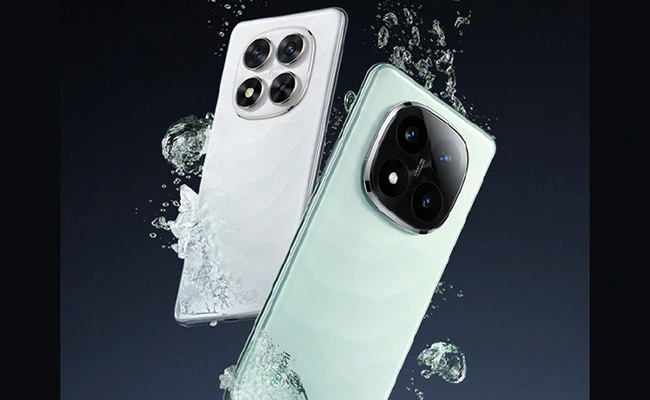 در این عکس تصویری از گوشی&zwnj;های موبایل Redmi Note 14 Pro Plus در آب نمایش داده شده است.