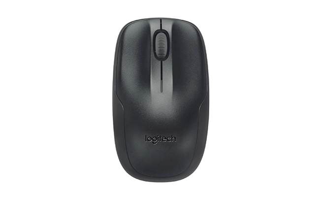 در این عکس یک موس Logitech mk220 نمایش داده شده است.