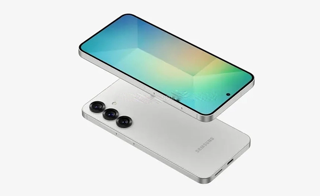 در این عکس نمای پشت و جلوی گوشی موبایل سامسونگ Galaxy S25 Slim نمایش داده شده است.