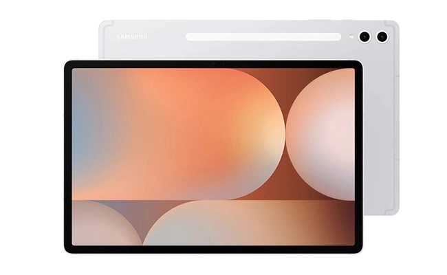تبلت Galaxy Tab S10 Plus SM-X820 سامسونگ در این عکس نمای پشتی و جلویی تبلت Galaxy Tab S10 Plus SM-X820 سامسونگ نمایش داده شده است.