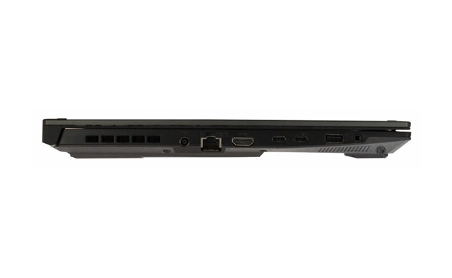 پورت های سمت چپ کیبورد لپ&zwnj;تاپ ایسوس TUF Gaming F17 FX707VV-HX125