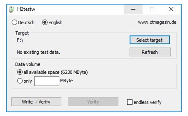 مراحل تست ظرفیت فلش با H2Testw