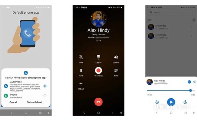 برنامه ACR Phone اسکرین شات برنامه ACR Phone
