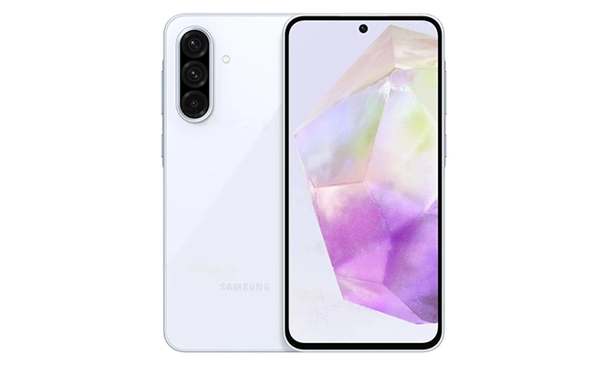 در این عکس نمای کلی گوشی موبایل samsung galaxy a36 نمایش داده شده است.