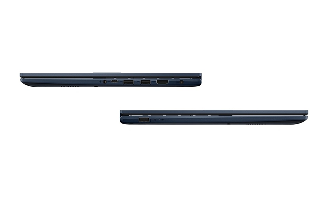 در این عکس محل قرارگیری پورت‌های لپ تاپ ویوبوک 15 f1504va - nj1214 ایسوس i3 8 8gb ram نمایش داده شده است.