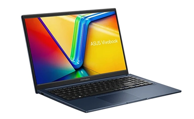 در این عکس یک لپ تاپ Vivobook 15 F1504VA-NJ1214 ایسوس i3 8GB ا ۱۵.۶ اینچی نمایش داده شده است.