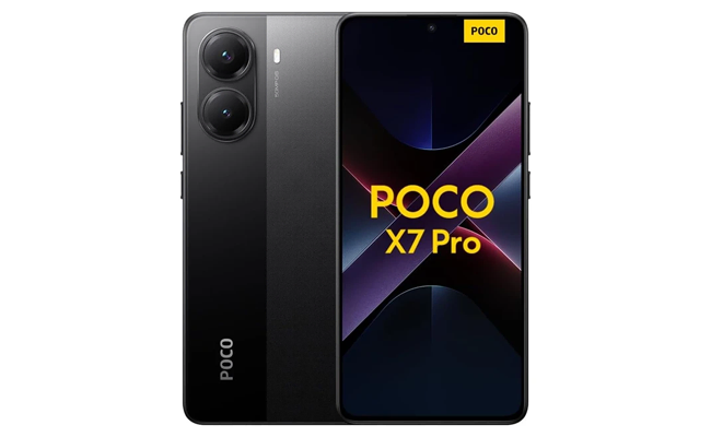 گوشی موبایل شیائومی Poco X7 Pro نما از روبه‌رو