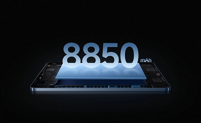 در این عکس قدرت باتری تبلت شیائومی می پد ۷ پرو به صورت شماتیک نمایش داده شده است.