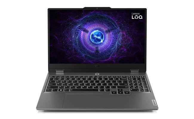 لپ تاپ LOQ 15IRX9 لنوو i7 24GB نما از روبه‌رو