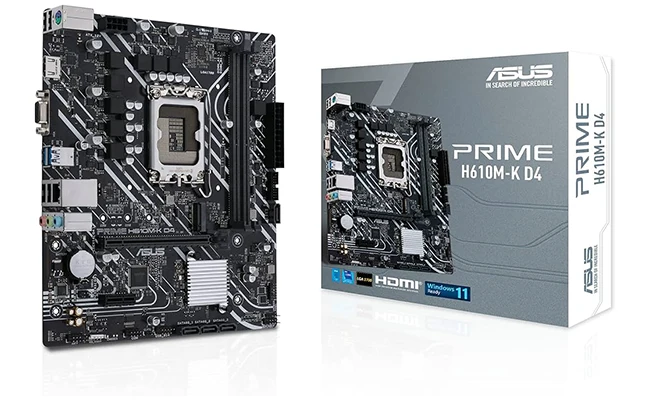 جعبه مادربرد ایسوس prime h610m-k d4