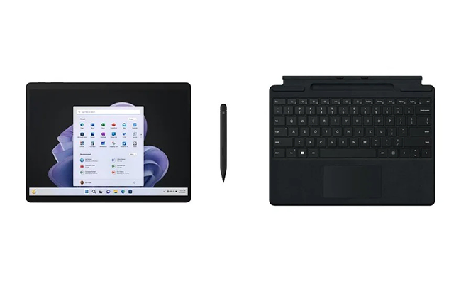 در این عکس سیستم عامل تبلت مایکروسافت مدل Surface Pro 9- ظرفیت 512 گیگابایت نمایش داده شده است.