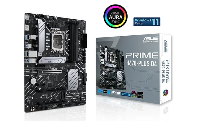 مادربرد Prime B760-PLUS D4 ایسوس کنار جعبه