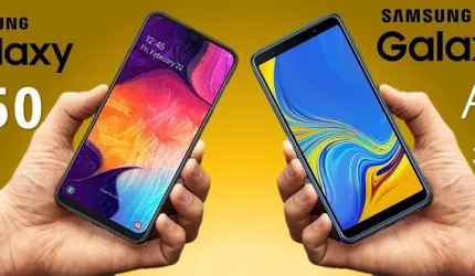 مقایسه گلکسی A7 2018 با گلکسی A50 : دو میان رده با خوش قیمت!