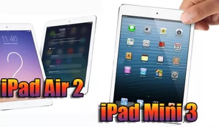 رونمایی از آیپد ایر 2 و آیپد 3 مینی : باریک تر، سریعتر، همراه با TOUCH ID