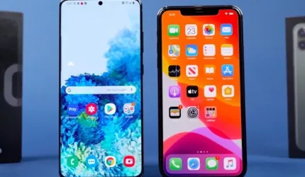 مقایسه گلکسی  S20 Ultra با iPhone 11 Pro Max اپل