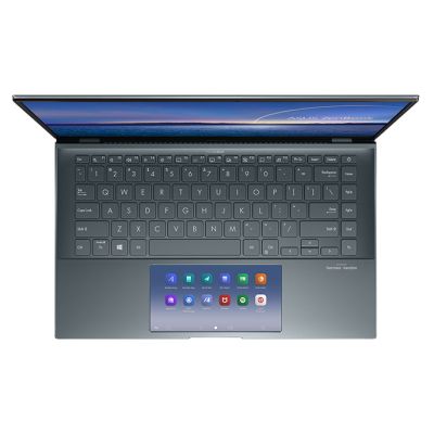لپ تاپ ایسوس ZenBook 14 UX435EG از زاویه بالا