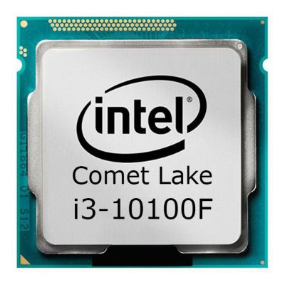 پردازنده 10100F اینتل i3 سری Comet Lake Box از رو به رو