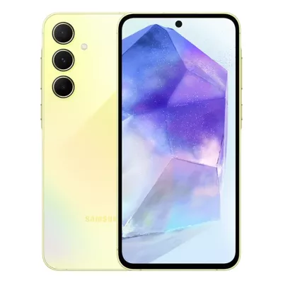 رنگ زرد گوشی موبایل سامسونگ Galaxy A55 ظرفیت 128 گیگابایت رم 8 گیگابایت