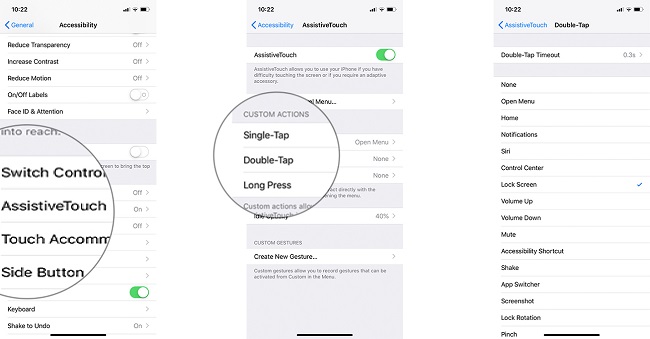 تعیین دستورات سریع برای دکمه هوم مجازی روی صفحه آیفون
