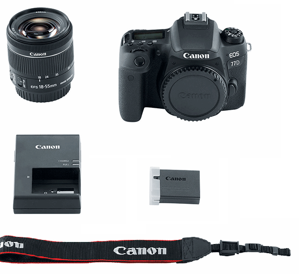 Canon EOS 77D Kit 18-55 اقلام همراه