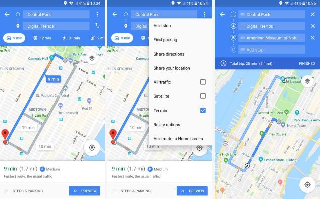 راهنمای جامع استفاده از گوگل مپ:نحوه مسیریابی به چند مقصد مختلف