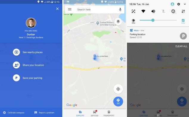 راهنمای جامع استفاده از گوگل مپ:چگونگی ذخیره محل پارکینگ 