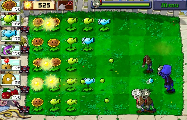 بازی Plants Vs Zombies