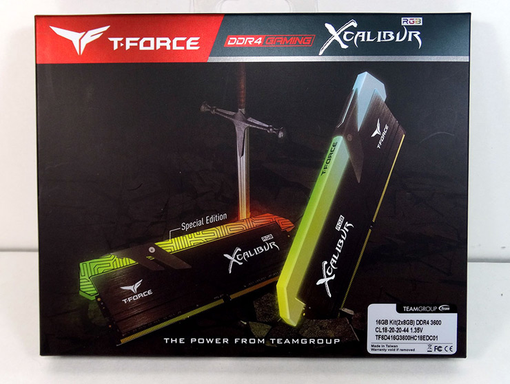 بسته بندی رم Team Group T-Force XCALIBUR RGB 16GB