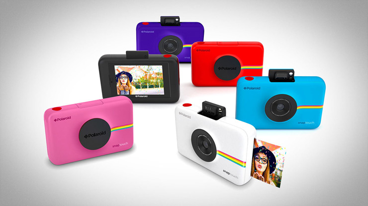 طراحی دوربین دیجیتال polaroid snap touch