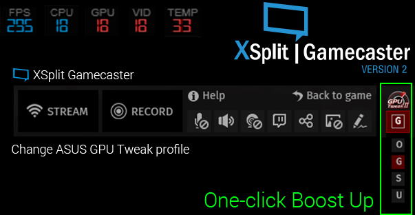 3:قابلیت XSplit Gamecaster و توانایی به اشتراک گذاشتن لحظه‌ای اسکرین شات ها (Screen Shot) :