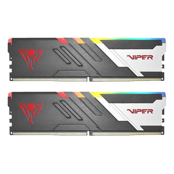 رم کامپیوتر  Viper Venom RGB DDR5 پاتریوت دو کاناله 64GB فرکانس 5600MHz