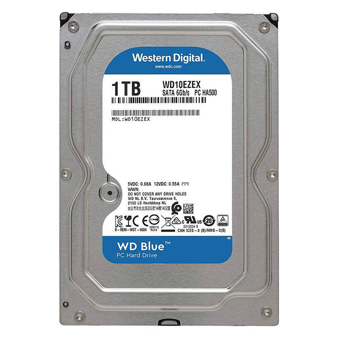 هارد دیسک اینترنال 1 ترابایتی WD10EZEX وسترن دیجیتال (آبی)