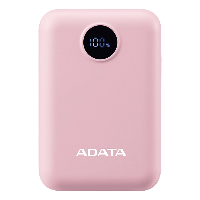 تصویر پاوربانک C100 Digital Display ای دیتا ظرفیت 10000 میلی آمپرساعت Adata C100 Digital Display 10000mAh Power Bank