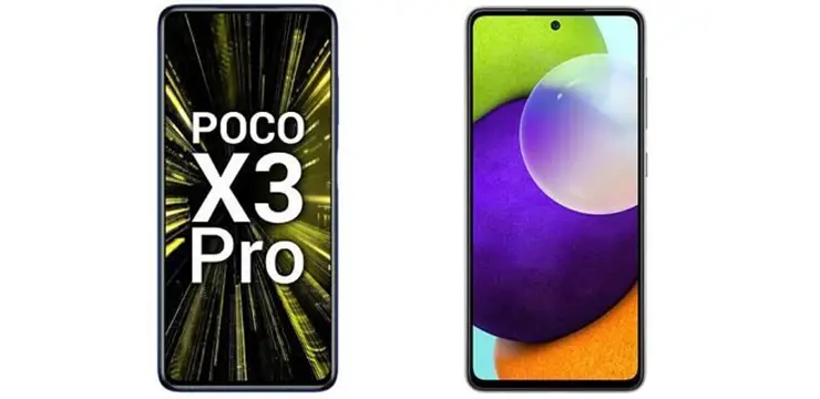 مقایسه گوشی شیائومی POCO X3 PRO و سامسونگ Galaxy A52