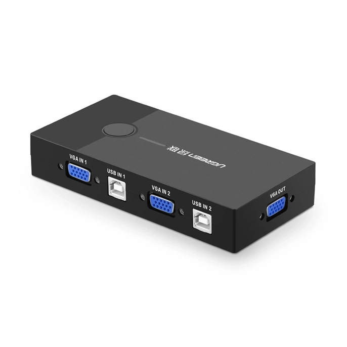 سوئیچ کی وی ام 30357 VGA 2 in 1 Out KVM یوگرین